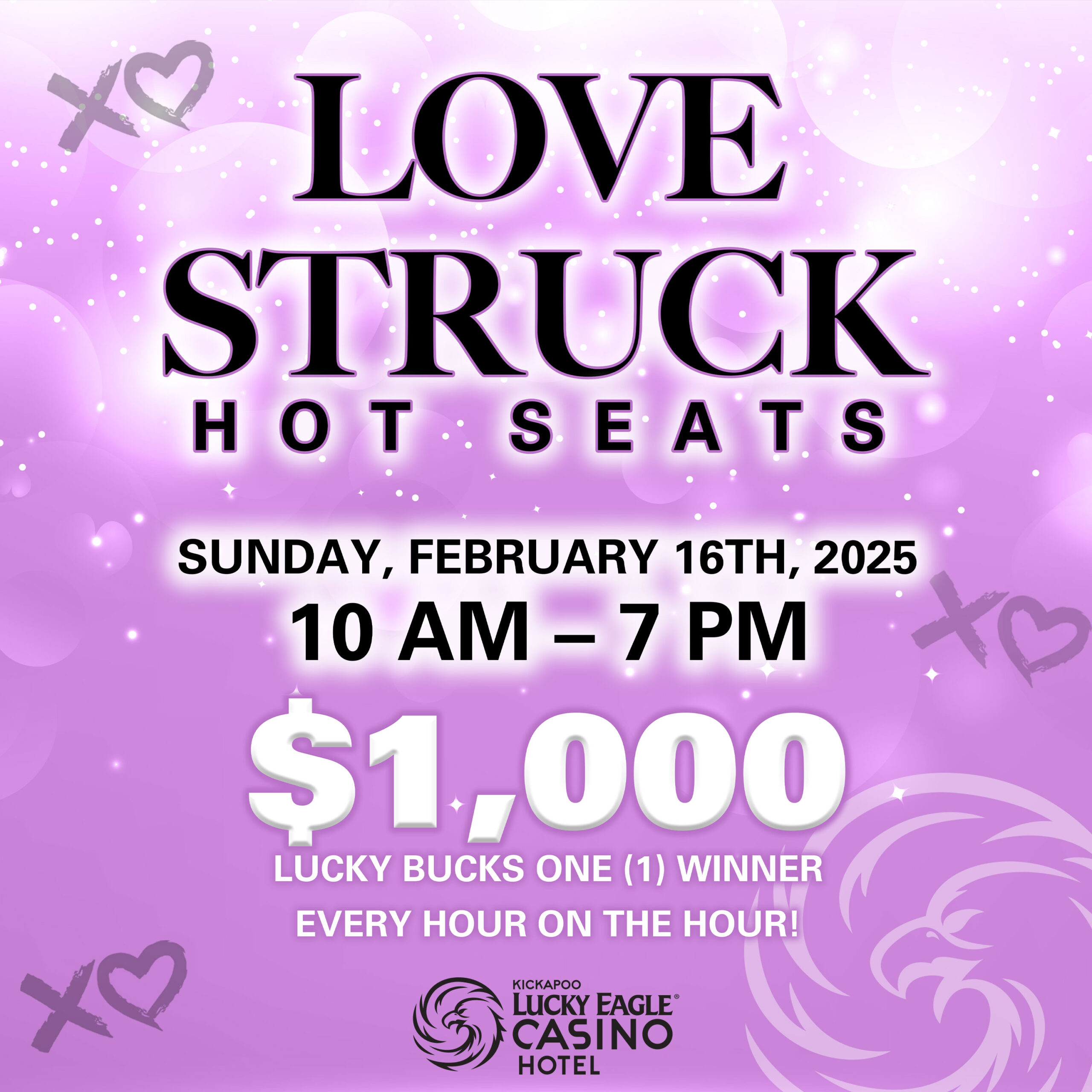 Love Struck Promotion at Kickapoo Lucky Eagle Casino