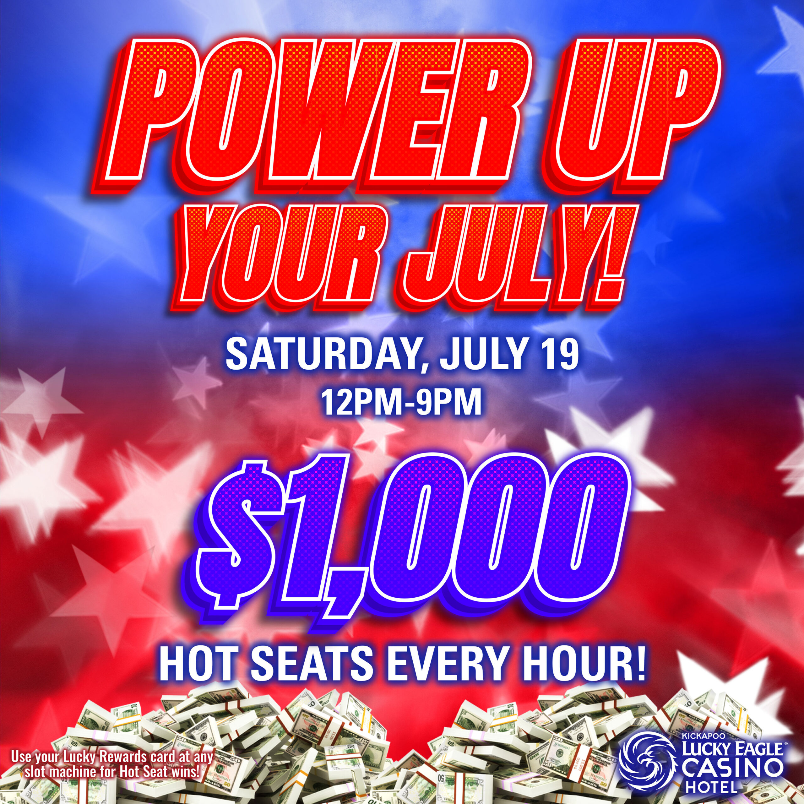 Lucky-Eagle-Power-Up-Hot-Seats-3000x3000 Forever Young | Senior Promotions at Kickapoo Lucky Eagle Casino