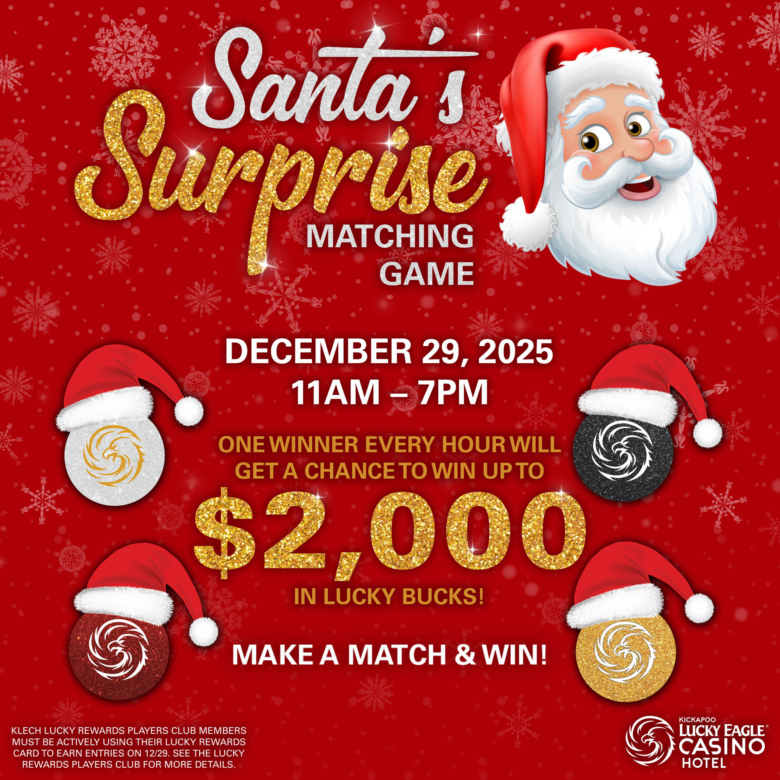 Swipe to Win at Kickapoo Lucky Eagle Casino in Eagle Pass, Texas