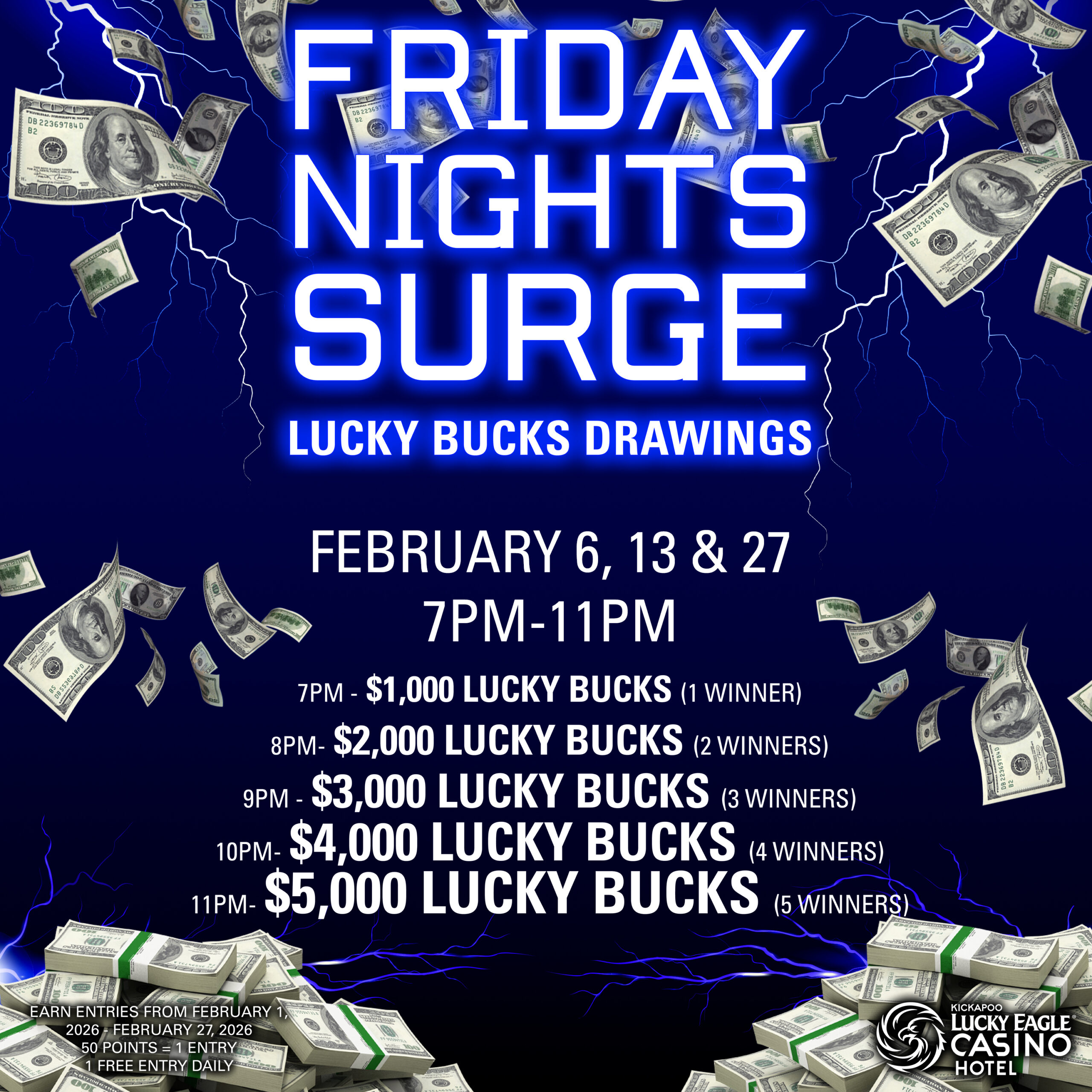 Friday Night Promotion at Kickapoo Lucky Eagle Casino in Eagle Pass, Texas
