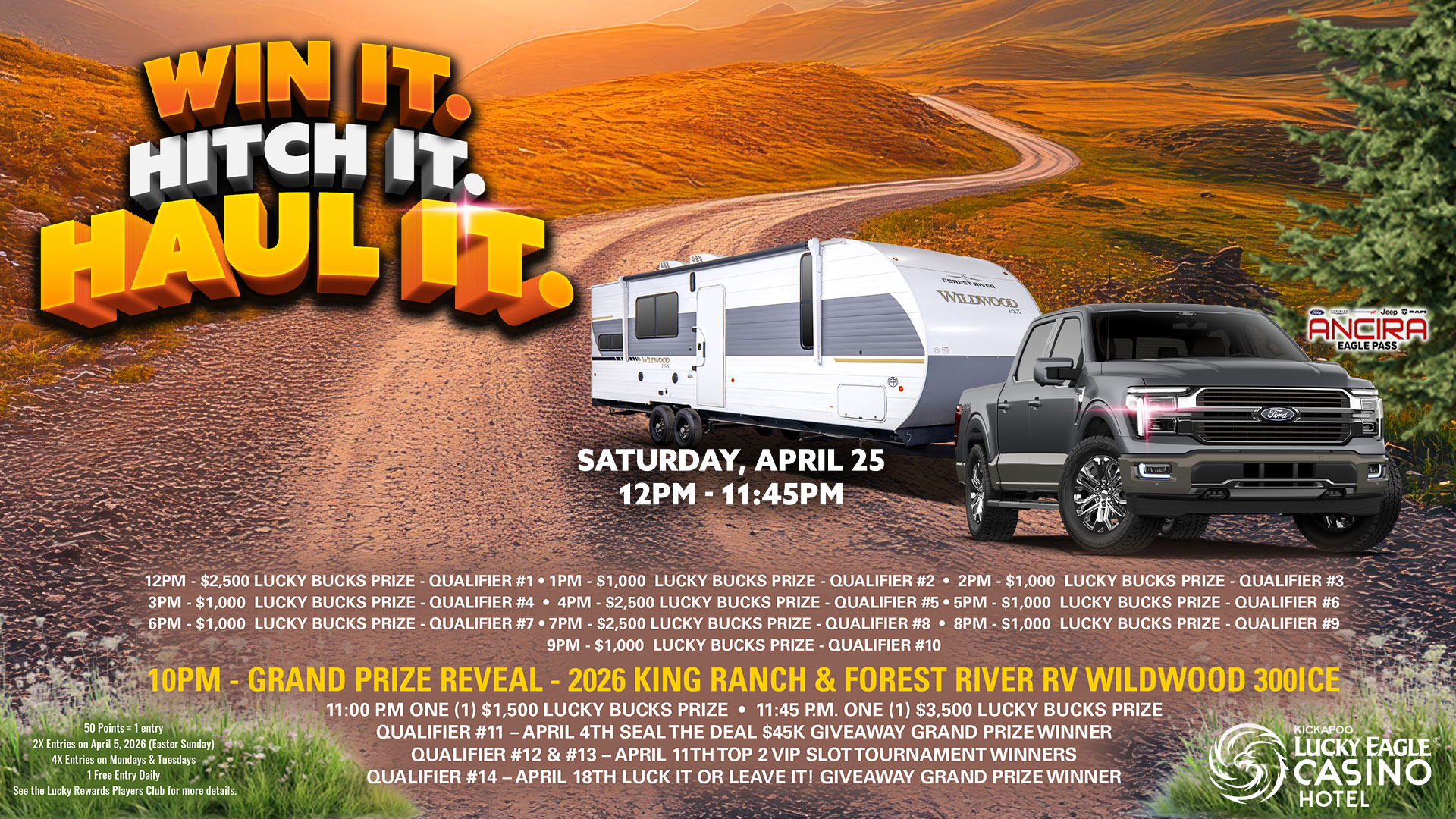 Kickapoo Lucky Eagle Casino March and February Promotion 2026 - The Good, The Bad, The Lucky 2.0