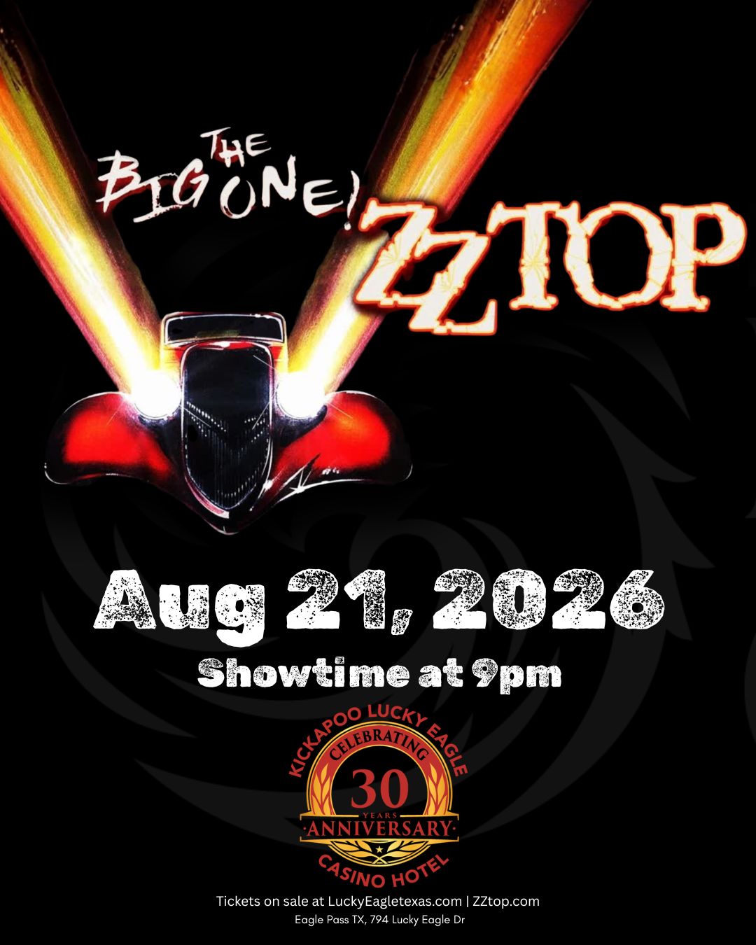 ZZ Top Concert at Kickapoo Lucky Eagle Casino