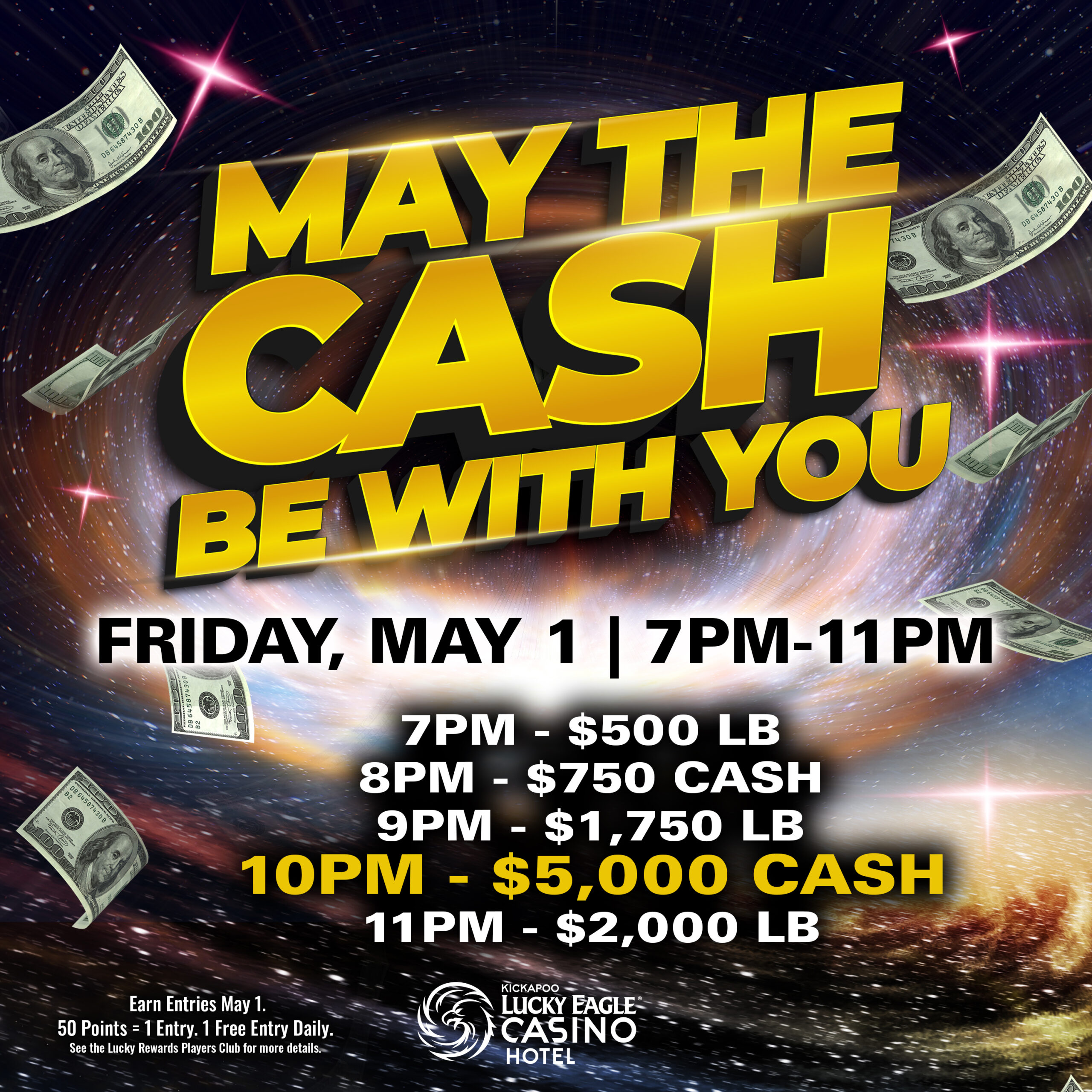May the cash be with you