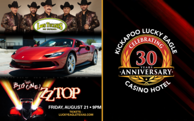 Kickapoo Lucky Eagle Casino Hotel Celebrates 30 Years with a Ferrari Giveaway, Headline Concerts, and a Weekend of Anniversary Festivities